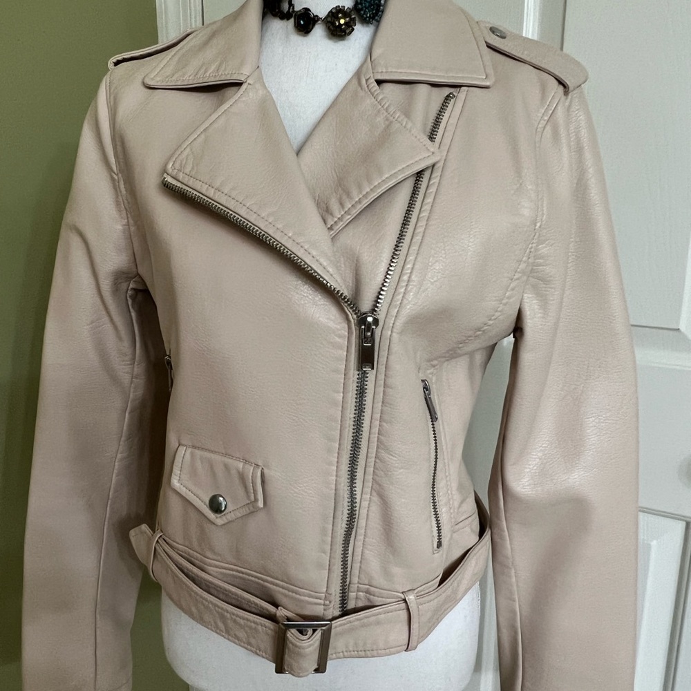 Design Lab Faux Leather Jacket - Picture 4 of 5
